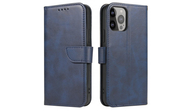 Magnet Case for Samsung Galaxy S23 Ultra Cover with Flip Wallet Stand Blue