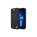 Etui BMW BMHCP14XSILBK iPhone 14 Pro Max 6,7" czarny/black Silicone Metal Logo