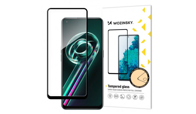 Wozinsky super tough full glue tempered glass full screen with frame case friendly realme 9 pro + (9