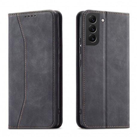 Hurtel kaitseümbris Magnet Fancy Wallet Samsung Galaxy S22+, must