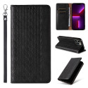 Magnet Strap Case for iPhone 12 Pro Max Pouch Wallet + Mini Lanyard Pendant Black