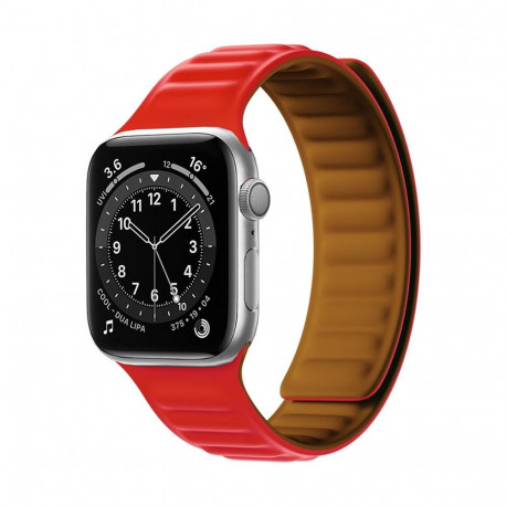 Magnetic Strap Magnetic Strap Bracelet for Apple Watch 41mm - Red