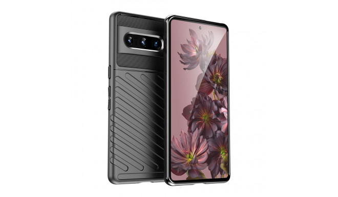 Thunder Case flexible armored cover for Google Pixel 7 Pro black