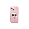 Karl Lagerfeld KLHCP13SKHTUGLP iPhone 13 mini 5,4" różowy/pink hardcase Glitter Karl's Head