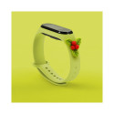 Strap Xmas for Xiaomi Mi Band 5 / 6 Christmas Silicone Strap Bracelet with Mistletoe - Green Strap Xmas for Xiaomi Mi Band 5 / 6 Christmas Silicone Strap Bracelet with Mistletoe - Green