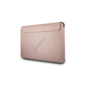 Guess Saffiano Script cover for a 13" laptop - pink Guess Saffiano Script cover for a 13" laptop - pink