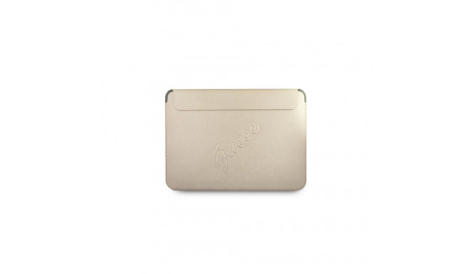 Guess Saffiano Script case for a 13" laptop - gold