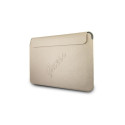 Guess Saffiano Script case for a 13" laptop - gold