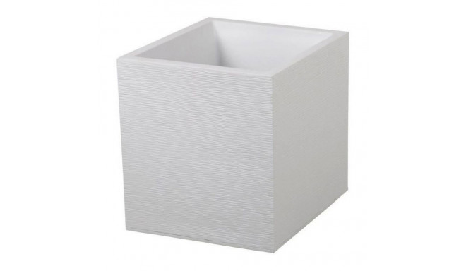 Taimepott EDA Graphit Valge Plastmass Kandiline 39 x 39 x 43 cm
