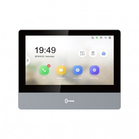 Hikvision DS-KH8350-WTE1 videofonisüsteem 17.8 cm (7") must