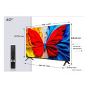 TCL S59K 40S59K teler 101.6 cm (40") Full HD nutiteler Wi-Fi metallik