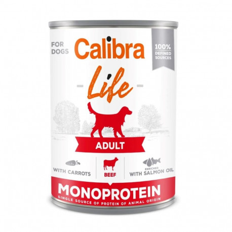 CALIBRA Adult Beef with carrots - wet dog food - 400g