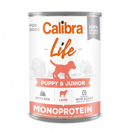 CALIBRA Dog Life Puppy&Junior lambaliha ja riis märg koeratoit 400g