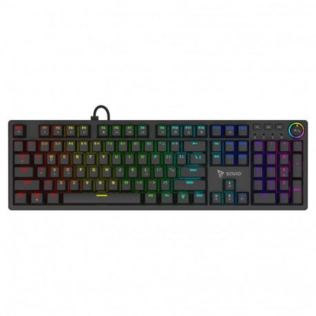 SAVIO STYX mehaaniline klaviatuur Outemu Red, hot swap, RGB