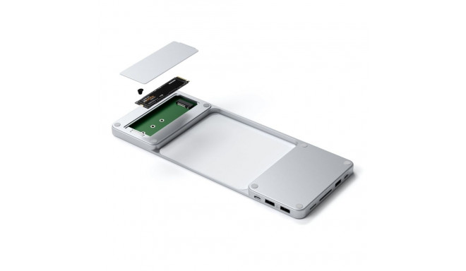 Satechi dock & port replic. for laptops, silver