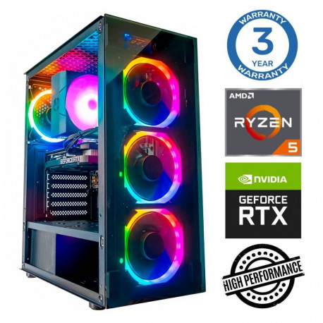 INTOP Ryzen 5 7500F 16GB DDR5 1TB SSD M.2 NVME RTX5050 8GB no-OS