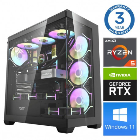 INTOP Ryzen 5 7500F 16GB DDR5 1TB SSD M.2 NVME RTX5050 8GB WIN11Pro