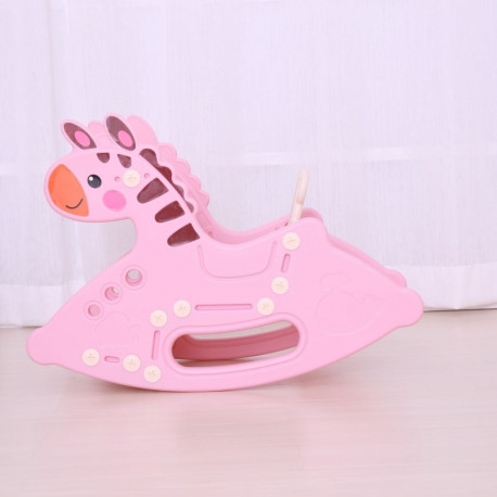 Rocking horse Pony 2 in 1, roosa