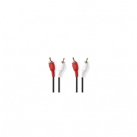 Audio kaabel, stereo, 2x RCA Male - 2x RCA Male 5.0 m, must