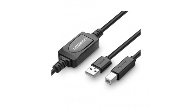 Kaabel USB AM - BM 10m with repeater US122 UGREEN
