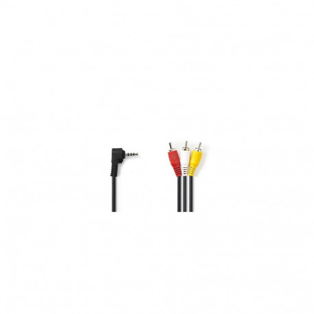 3.5 mm AV Cable 3.5 mm AV Male - 3x RCA Male  2.0 m  Black