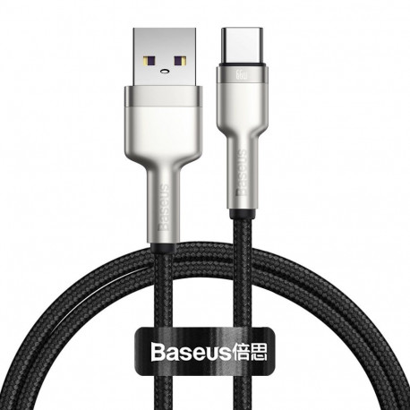 Cable USB A plug - USB C plug 1.0m black 66W (do not campatible with iPhone15) Cafule BASEUS