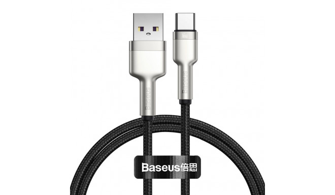 Cable USB2.0 A plug - USB C plug 1.0m black 66W Cafule BASEUS