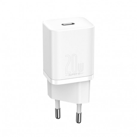 Wall Quick Charger Super Si 20W USB-C QC3.0 PD, White