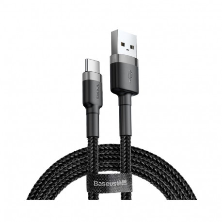 Cable USB A - USB C 3m QC3.0 grey+black BASEUS