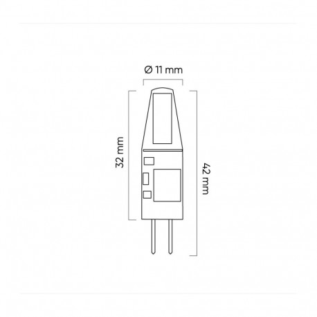 LED bulb G4 COB 12V AC/DC 1,5W 120lm 2700K