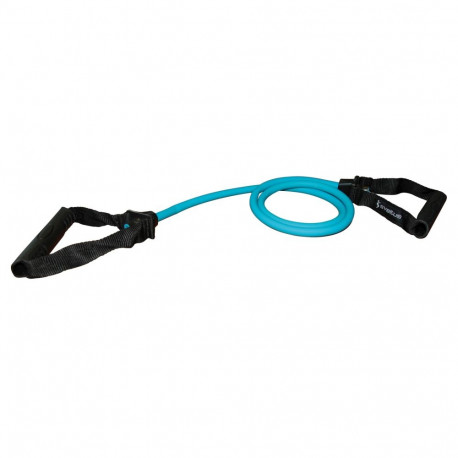 Fitness tube SVELTUS with two handles, light, blue for professionals