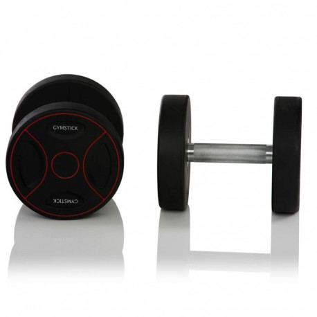 PU coated dumbbells GYMSTICK PRO 2x30kg