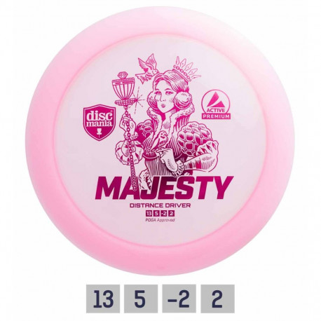 Discgolf DISCMANIA Distance Driver MAJESTY Active Premium Pink 13/5/-2/2