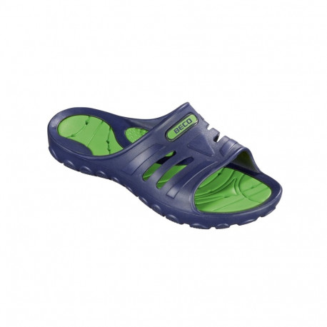 Slippers unisex BECO 90671 78 size 39 navy/green