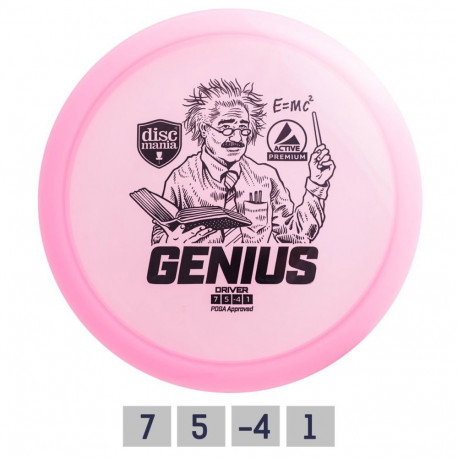 Discgolf DISCMANIA Fairway Driver GENIUS Active Premium Pink 7/5/-4/1