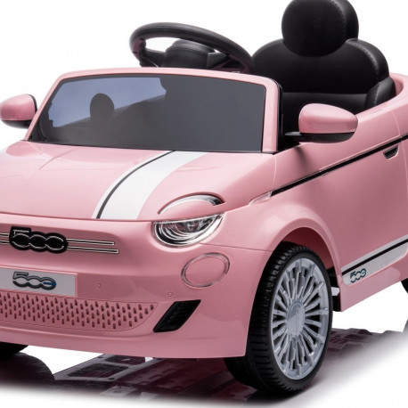 Fiat pealeistutav elektriauto 500, hele-roosa