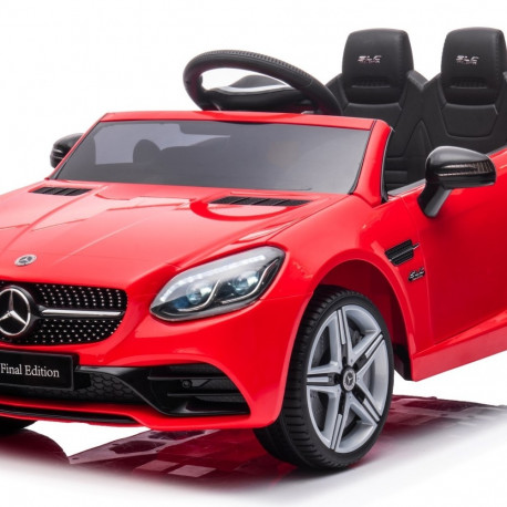 Mercedes Benz akuauto SLC300 Cabrio helid tuled pult, punane