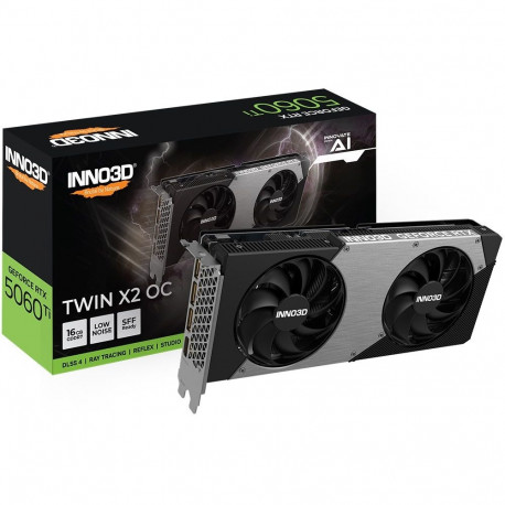 Graphics Card - INNO3D GeForce RTX 5060 Ti TWIN X2 OC 16GB GDDR7 2602MHz