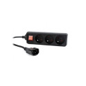 Power Strip - Gembird Eg-psu3f, Black