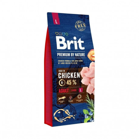 Dry Dog Food - Brit Premium By Nature Adult Large Chicken 15kg