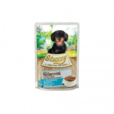 Wet Dog Food - Stuzzy Sfilaccetti White Fish 100g