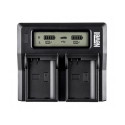 Two-part charger Newell DC-LCD for NP-FP, NP-FH, NP-FV series batteries
