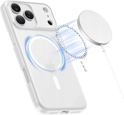 Tech-Protect kaitseümbris Apple iPhone 17 Pro MagSlim MagSafe, valge/matt