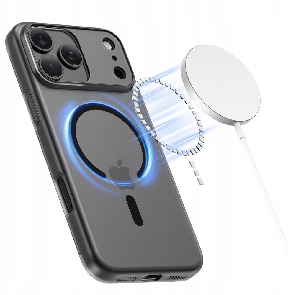 Tech-Protect kaitseümbris Apple iPhone 17 Pro MagSlim MagSafe, must/matt