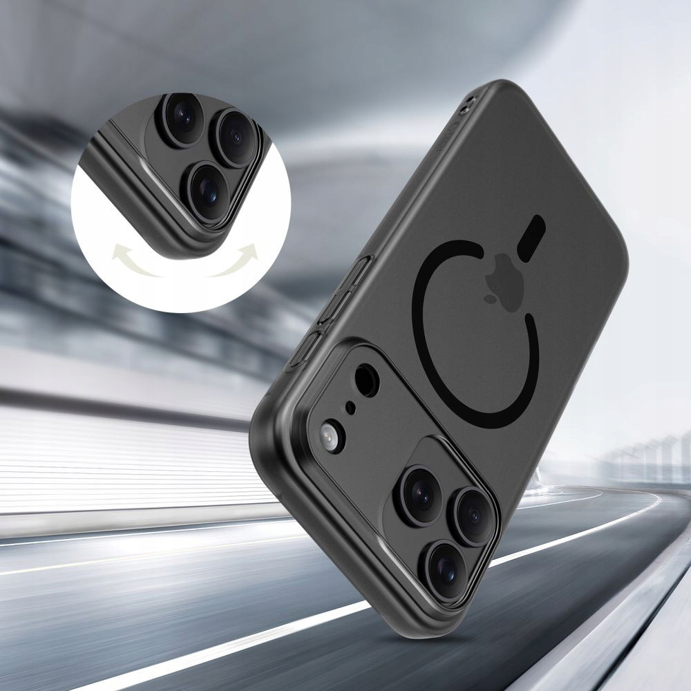 Tech-Protect kaitseümbris Apple iPhone 17 Pro MagSlim MagSafe, must/matt