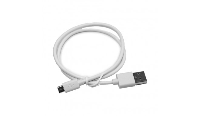 Universal charging cable Micro USB 2.0, 50cm, white