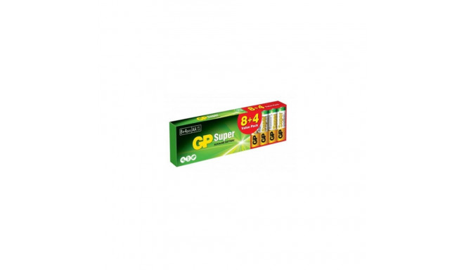 Battery GP Super Alkaline AA 8+4 vnt.