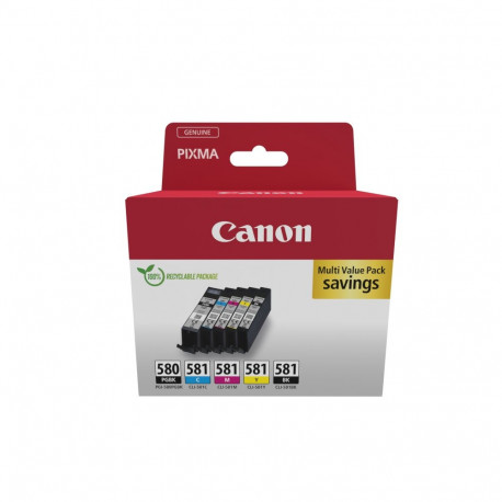 Tint Canon PGI-580/CLI-581 Bk/CMYK Multipack PIXMA TR8550 TS6150/TS6350 TS8150-seeria TS8240-seeria 