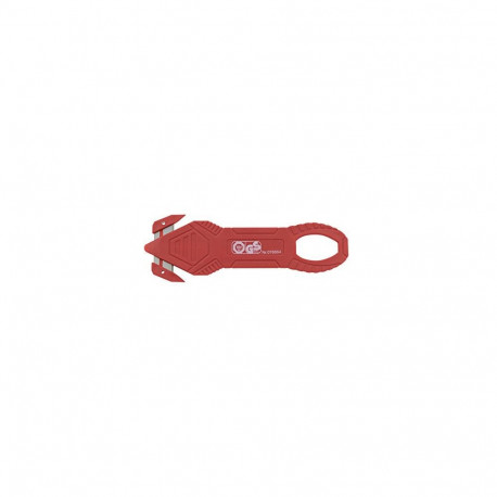 Turvanuga Basic punane, 13,2 x 4,4 x 0,4 cm, lõikesügavus 6 mm, Wedo