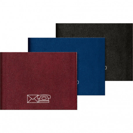 Märkmik -aadress+telefon, 48lehte,10x7cm , tähestik, horisontaalne,plastikkaantega, erinevad värvid,